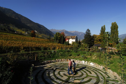 Labyrinthgarten in Tscherms